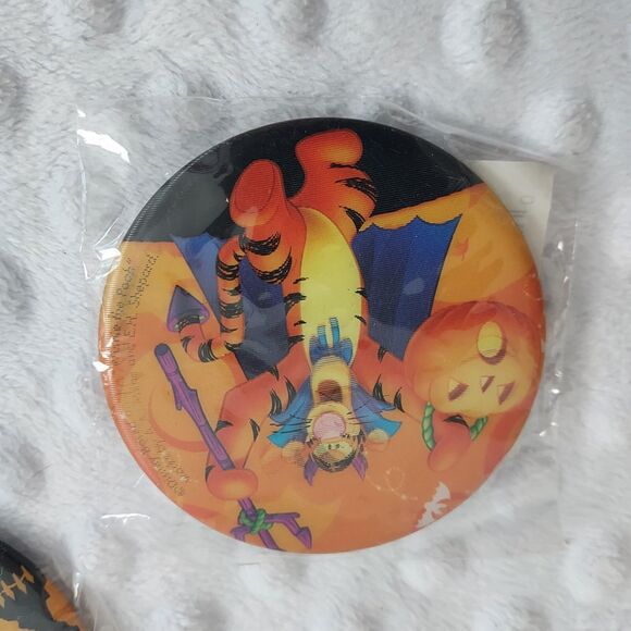 Disney Pin Halloween Lot Hologram New Walgreens Set Of 7 New Sealed Pooh Mickey - Picture 11 of 16